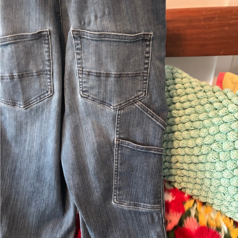 Duluth Trading Co Women's Dark Blue Denim Overalls - Picture 6 of 7